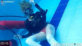 ashlee rose horny slut dives scuba in wet dress