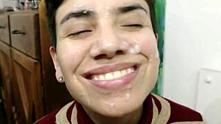 Old Guy Unloads Massive Facial Cumshot in Handheld POV