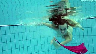 anna netrebko teases in wet bikini pool swims
