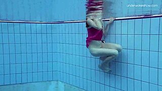 anna netrebko teases in wet bikini pool swims