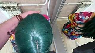 Busty stepmom's huge ass gets stuck in closet stepson pounds all holes doggystyle anal blowjob