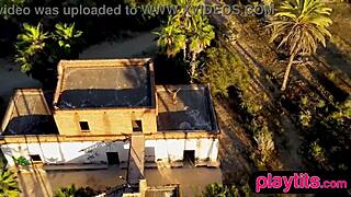 petite asian tanned milf strips outdoor flashing juicy tits hairy pussy