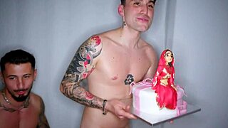 yamina khan's birthday bash... she takes 6 monster cocks in every hole, squirting and screaming! 🎉🍆💦