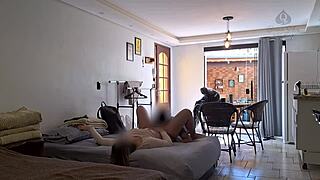 Wife teases legs with husband's friend