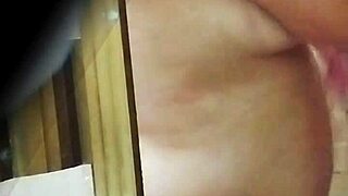 Sneaking Upskirt Views of Sexy Colombian Teacher's Natural Tits on School Trip Bathroom