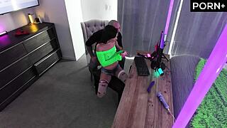 hey aria's getting her skinny teen holes destroyed by monster cock during game stream 😱🍆