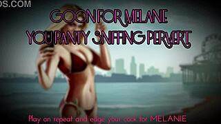 Melanie you panty sniffing pervert goon harder for this goddess wife on homemade pov ride