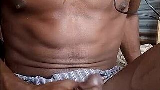 stroking my bbc while sweating in boxers 😏