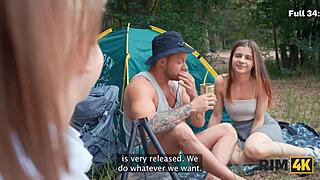 A SHY COUPLE TRIES RIMMING then HARD ANAL for first time outdoors