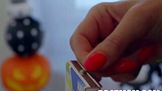 Stepmom's halloween witch seduction hooks juan hard