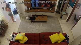 oh man hot wife thay ksada lets delivery guy suck her big natural tits on sofa after he recognizes her pov cuckold tease