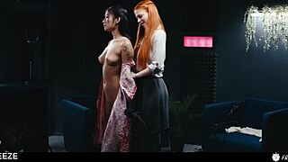 hey asian babe, time stop turns you into redhead's humiliated fuckdoll slave for lesbian licking?