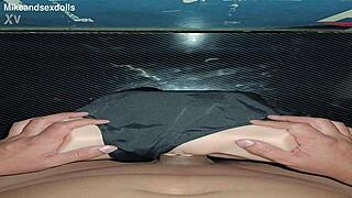 trailer candy's huge ass pounded hard in skimpy swimsuit