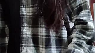 The secretary tempts her boss during a video call meeting and things heat up fast