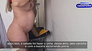 Married Brazilian Bride's Big Ass Bareback Creampie Leaks from Cuckold Hubby Fetish