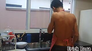 Skinny Tall Blonde Mature Mommy Huge Natural Big Ass Lingerie Punishes Young Spy