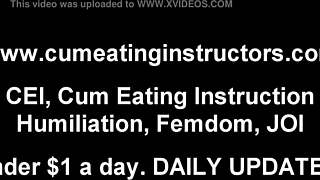 she commands you to edge hard then explode cum straight into your waiting mouth