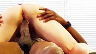 Damn, Petite Nympho Rides Monster Cock Creampie!