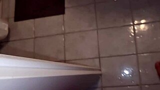 amica showers and my cock couldn't resist her moans handjob