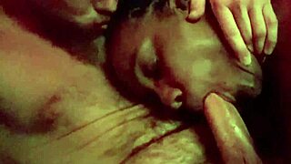 whoa this big tits ebony milf squirts wild on white cock pov... dripping everywhere!