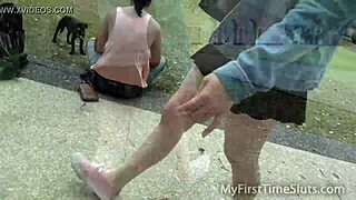 Lila frey takes big black cock for first public outdoor fuck