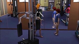 Raven Works Out Her Big Tits in Gym Nerd Comedy Scene