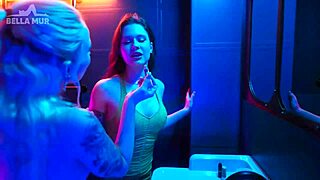 night club pickup bella mur licks sofia simens wet pussy in toilet