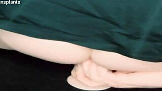 i ride this big dildo so deep it fills my trans hole perfectly