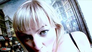 My big tits bounce wildly as rico's bbc stretches my blonde ass