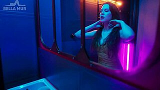 night club pickup bella mur licks sofia simens wet pussy in toilet