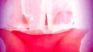Lucy Lake enjoys naughty wet pee play in stockings.