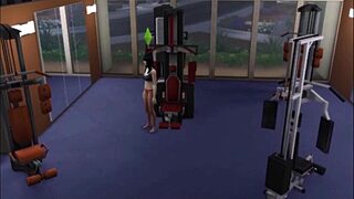 Raven Works Out Her Big Tits in Gym Nerd Comedy Scene
