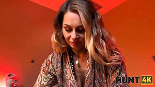 hunt4k. perky titted witch vanessa leone casts spell with passionate pussy ride