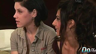 lesbian gazes as wife takes hard pounding from porn stud