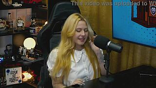 blonde brazilian teen bends over table tiny panties show fat pussy