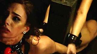 Rose ties up two young Aussie 18+ sluts Sydney Cole and Olivia Lua for hardcore bondage pounding.