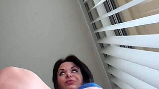 Ayanna towers over you kicking balls in brutal femdom POV