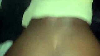 pov closeup of petite skinny ebony nympho with small tits fucked by monster big black cock to orgasm in 1990s retro blue film