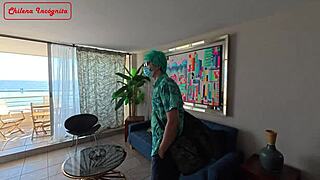 soborno con fake policia termine en cowgirl creampie y cum on tits ??