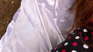 horny guy cums inside latina fuck doll's pussy with sheer sex toy