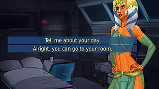 orange trainer grooves with boob shakes and ass sways in the mix