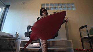 masked sub leashed tight by sadistic mistress pov?