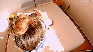 27 weeks pregnant slut gags on monster cock then takes creampie swallow