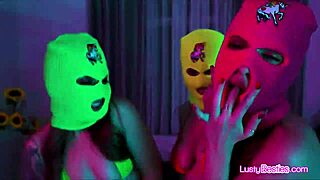 busty bikini girlfriends sneak away from spring break party for wild foursome blowjob fucking frenzy