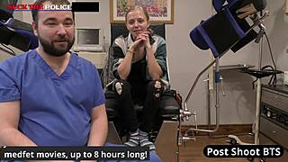 school officer ava siren moans loud at work with toy vibrator miniskirt... oops petite teen!!