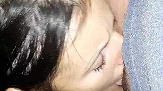 we're banging our hot neighbor secretly in the barn, her wet pussy grips so tight