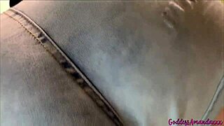 Farts escape from my girlfriend's fat jiggling ass in homemade clips