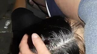 we're banging our hot neighbor secretly in the barn, her wet pussy grips so tight