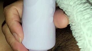 juicy latina housewife's wet hairy pussy toy masturbation drips