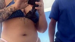 african exhibitionists flash swollen pussy and monster cocks on crowded beach